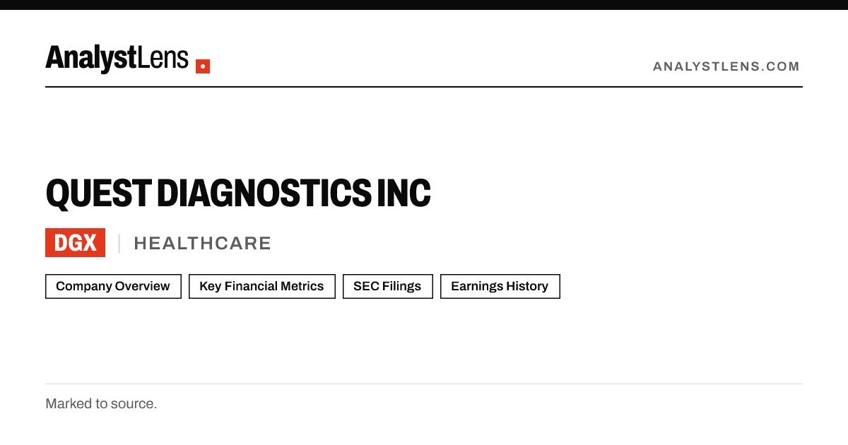 QUEST DIAGNOSTICS INC (DGX) SEC Filings & Financials