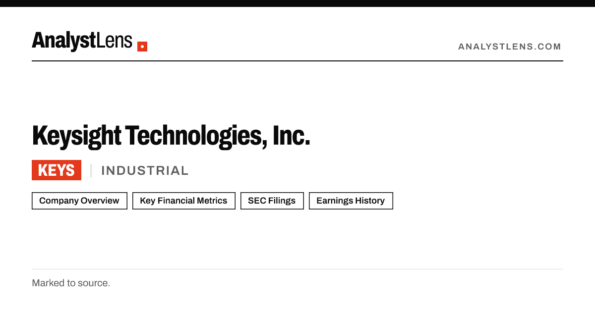 Keysight Technologies, Inc. (KEYS) SEC Filings & Financials