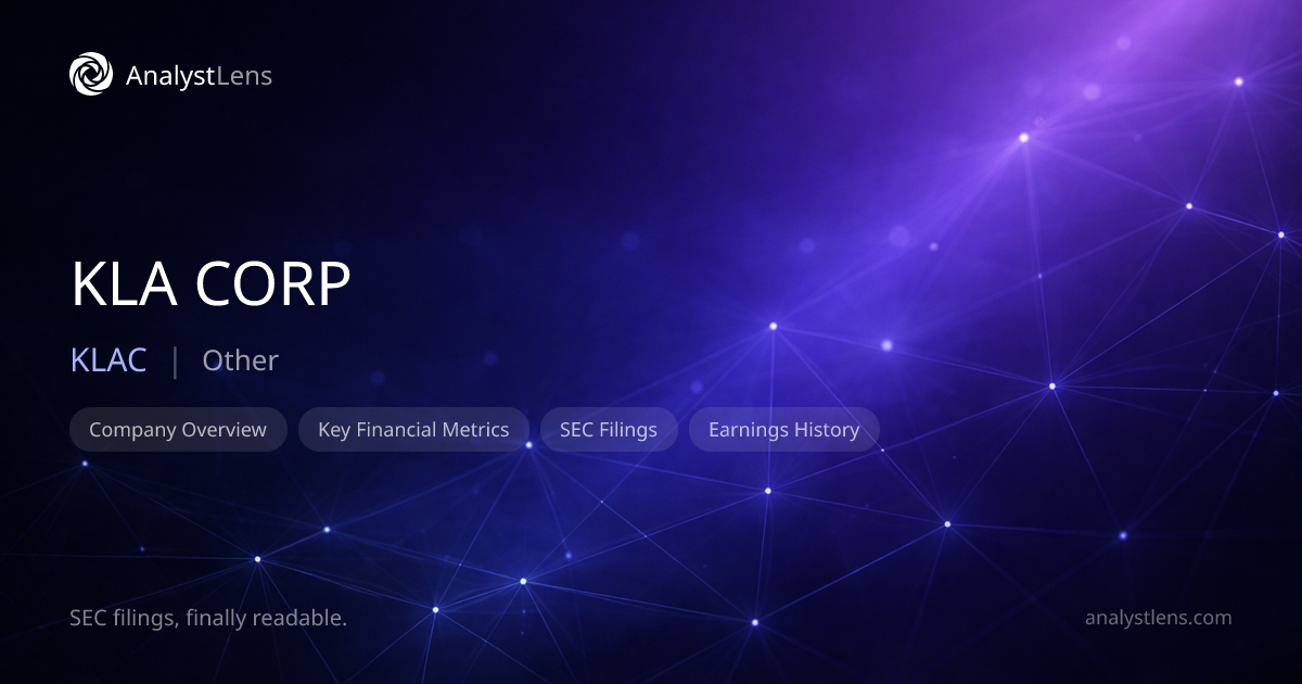 KLAC 10-K FY2024 Annual Report — Revenue, Net Income, EPS