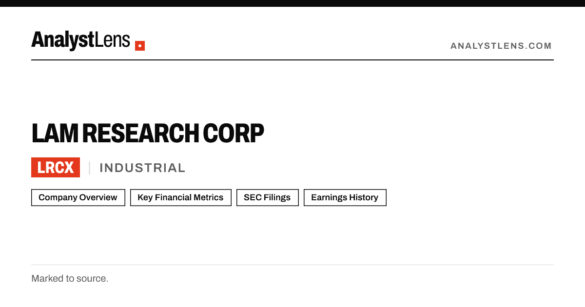 LAM RESEARCH CORP (LRCX) SEC Filings & Financials